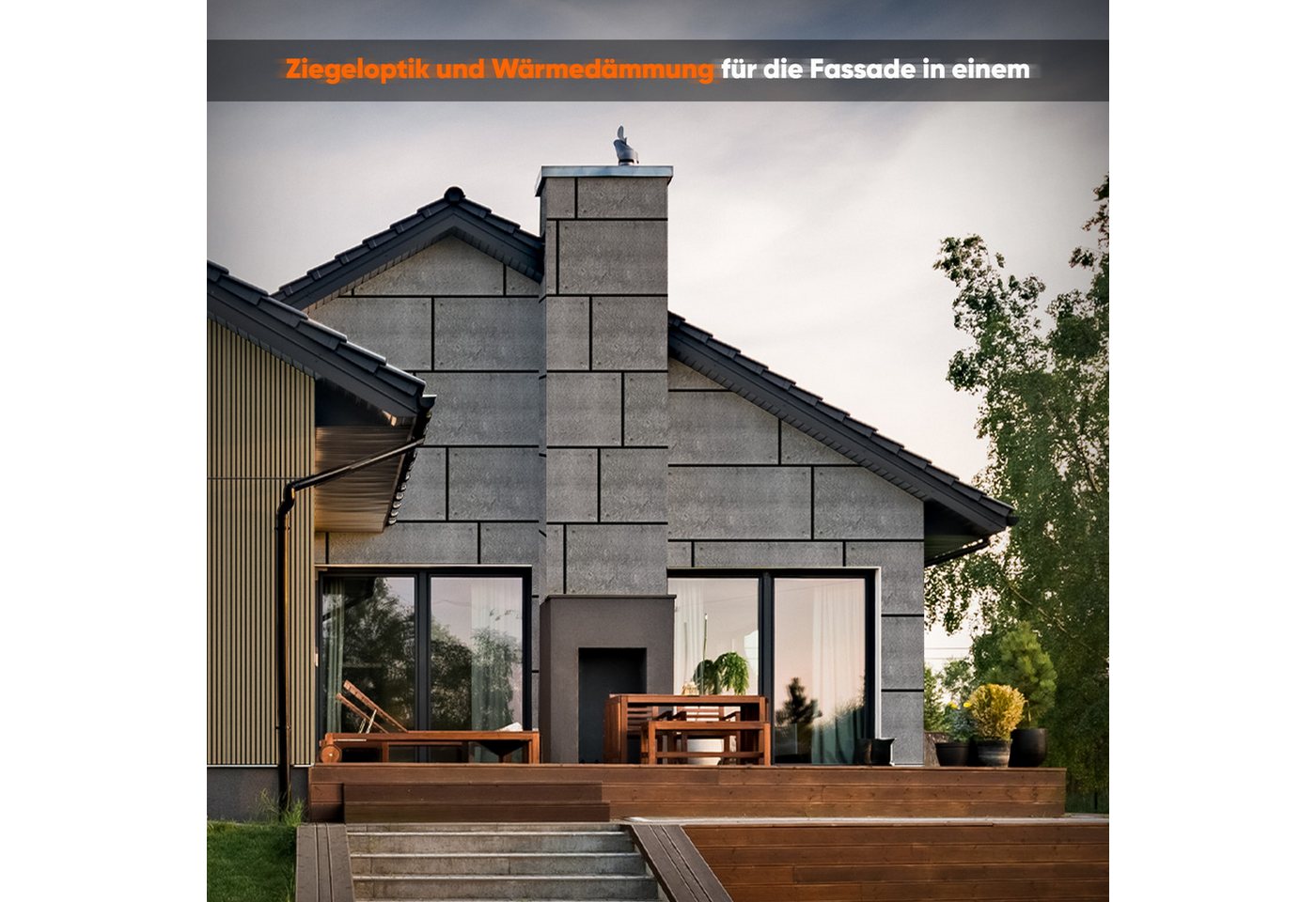 IZODEKOR 3D Wandpaneel EPS Styropor Wandverkleidung in Marmor- & Betonoptik – Innen & Außen, BxL: 50x100 cm, 0,50 qm, (50x100 cm, 0,50 m² je Paneel, 2 cm stark, ca. 1,5 kg) Innen & Außen, wasserfest, leicht zuschneidbar, einfache Klebemontage Bild 5
