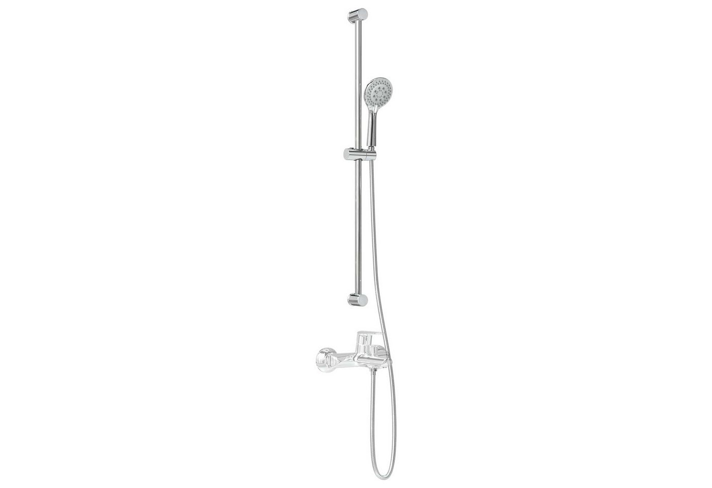 vidaXL Duscharmatur 101 cm Duschsystem-Set Chrom 101 cm Edelstahl Bild 4