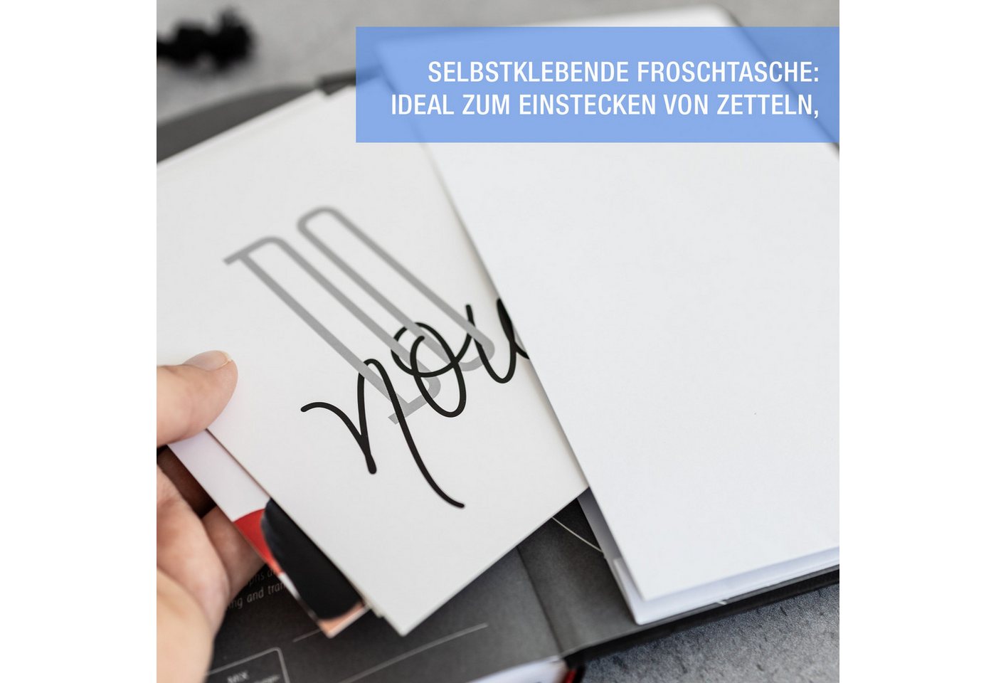 TOBJA Buchkalender Taschenkalender 2026 A5 + Zubehör Essential Kit Set, Terminplaner, Froschtasche, Pen-Loop, Kugelschreiber, Stoffbeutel Bild 2
