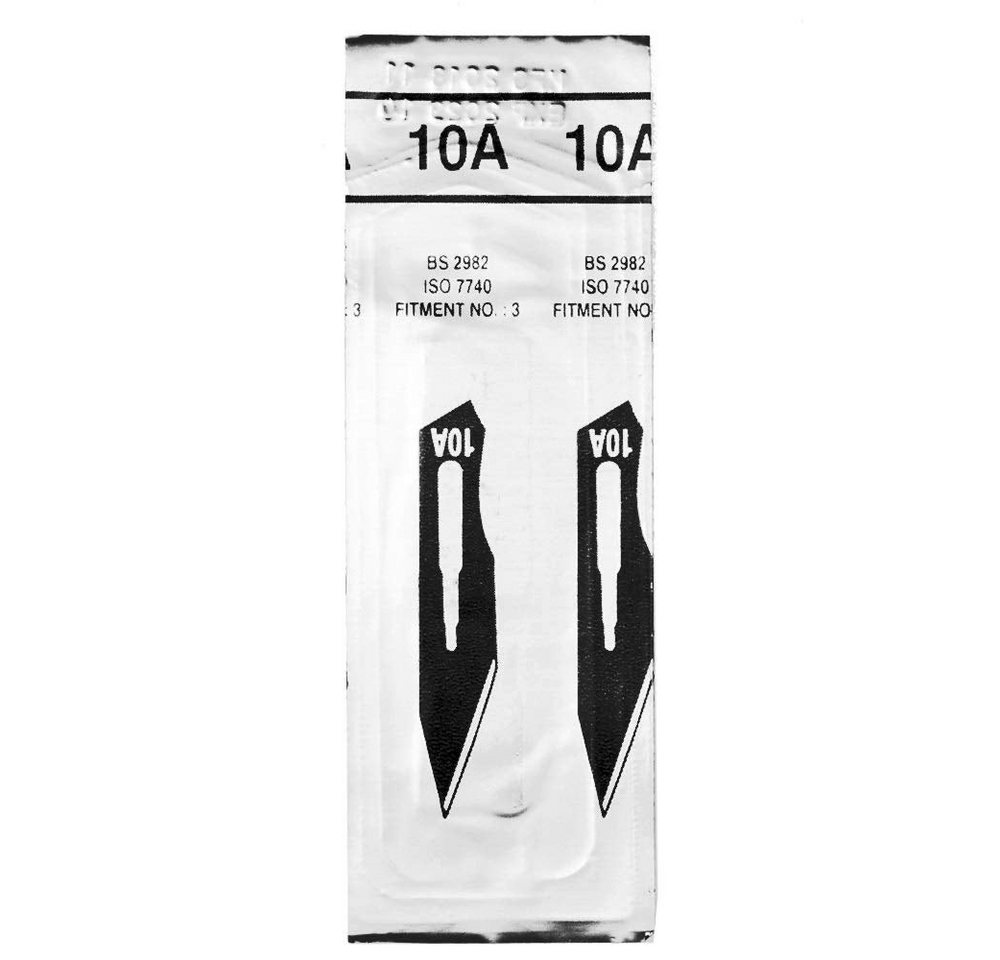 May Cuttermesser Set 10 Stück Skalpellklingen Figur 10A aus Karbonstahl Bild 5