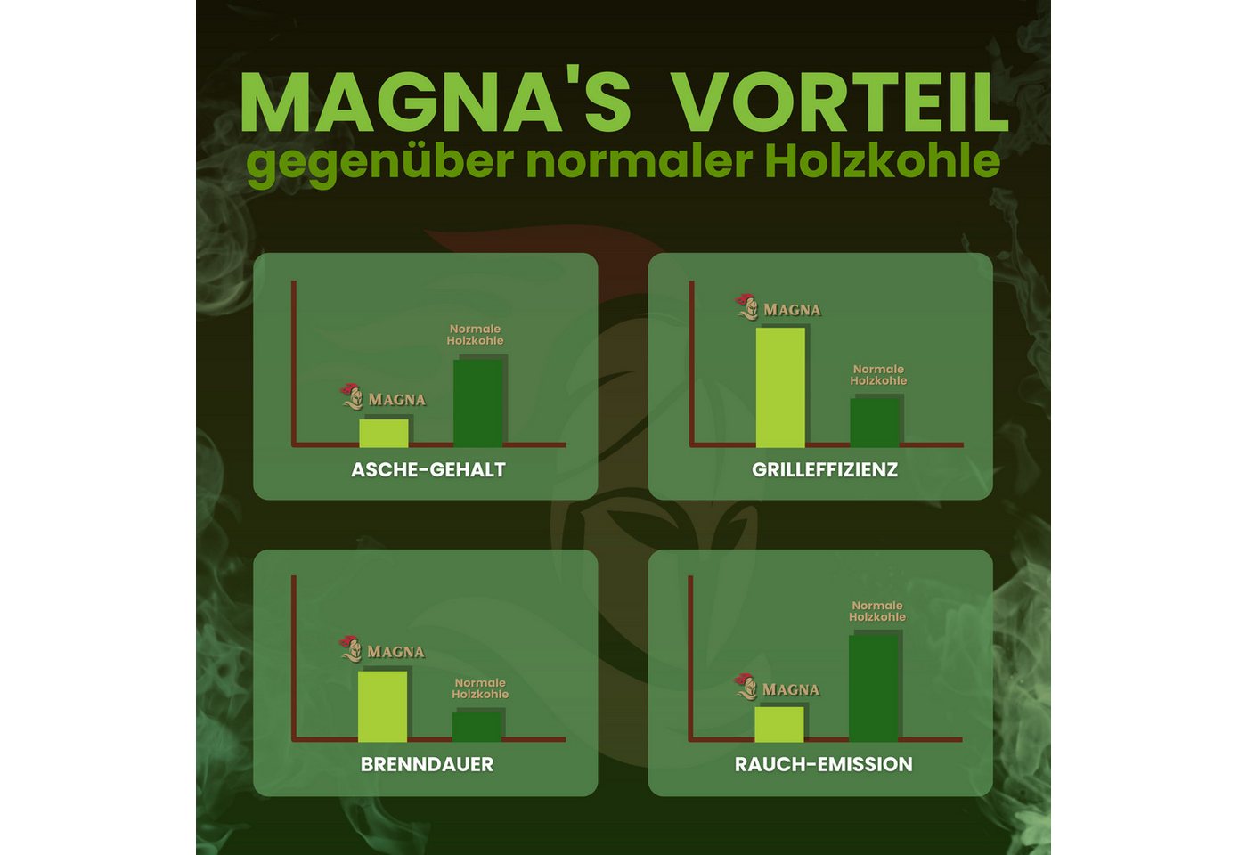Magna Holzbriketts Magna Kokosbriketts, 9 kg