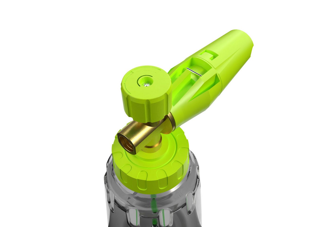 Nuke Guys Hochdruck-Schaumdüse Schaumlanze Schaumkanone 1 Liter mit Adapter und Dichtung, passend für Kärcher K2 Kärcher K3 Kärcher K4 Kärcher K5 Kärcher K6 Kärcher K7, (3-tlg), zum Aufschäumen von Reinigern, Schaumpistole Bild 2