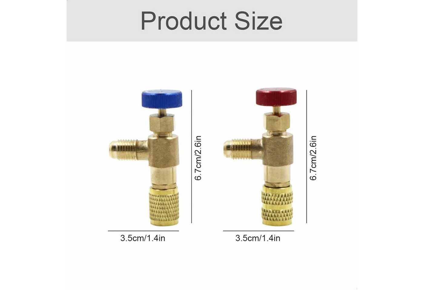 FELIXLEO Absperrventil Kältefüller Schnellkupplung 2 Stück Adapter R410A R22, (1-tlg) Bild 2