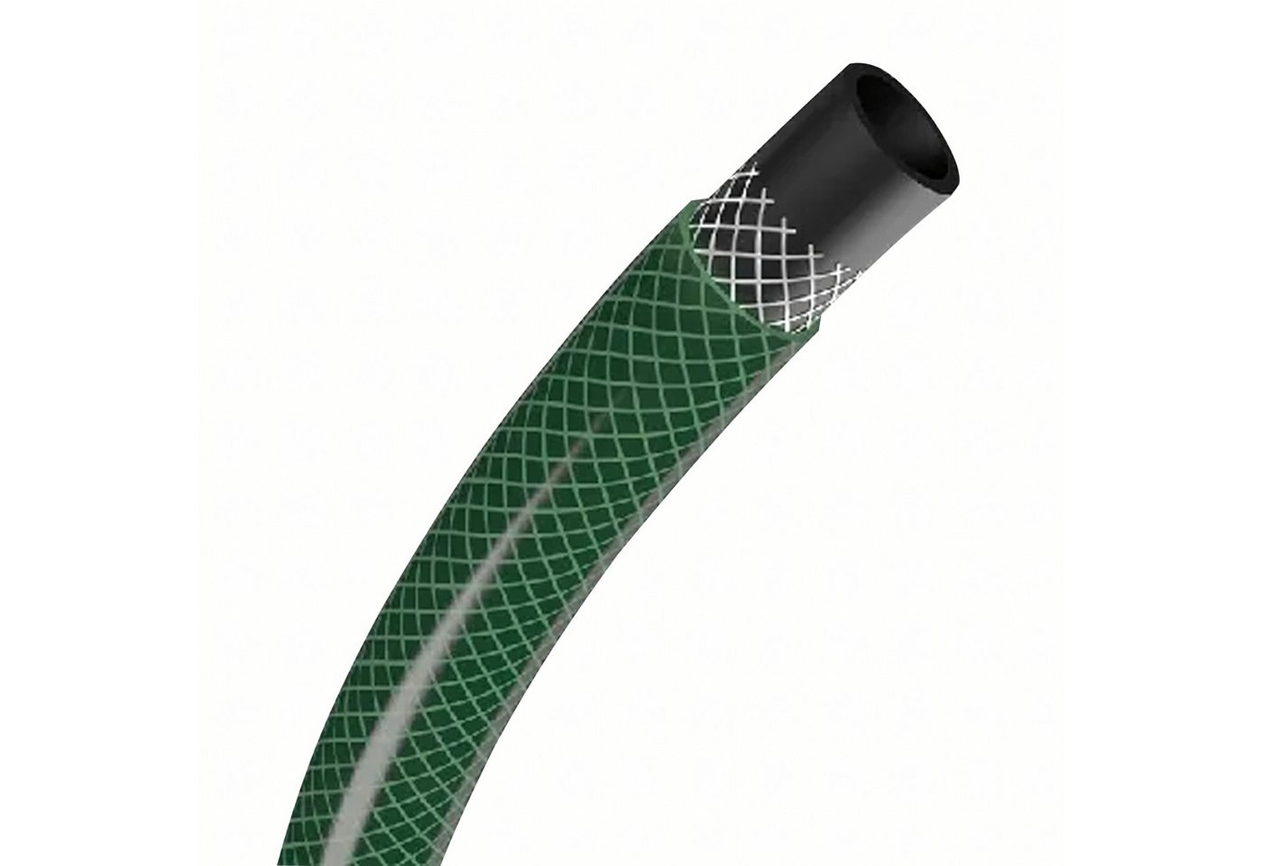 Realb2b Gartenschlauch Gartenschlauch 30m 1/2 Zoll Bewässerungsschlauch Knickschutz Grün, UV-beständig, Algenresistent / Knickarm, (Gartenschlauch Set 3-lagig mit UV-Schutz und Kreuzgewebe-Verstärkung, Wasserschlauch 30 Meter für Gartenbewässerung und Reinigung 1tlg), Knickarmer PVC-Schlauch cadmiumfrei und algenresistent für außen Bild 5