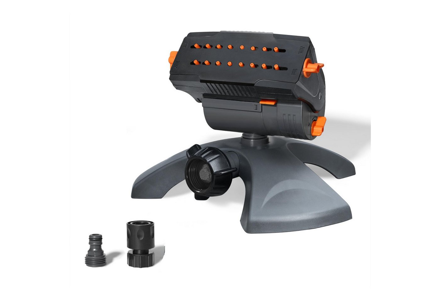 Diivoo Gartenspritze Mini Turbo Oszillierender Rasensprenger 16 Düsen, Garten Sprinkler, für Flächen bis 216 m²