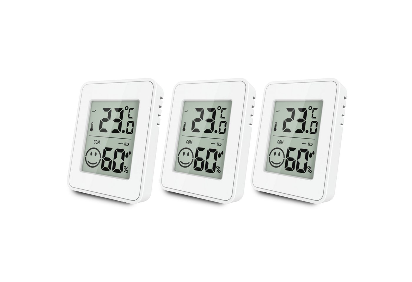 Miraval Klimamesser Digitales Thermometer Hygrometer, (Inklusive Akku), Messbereich 0–50 °C / 20–95 %