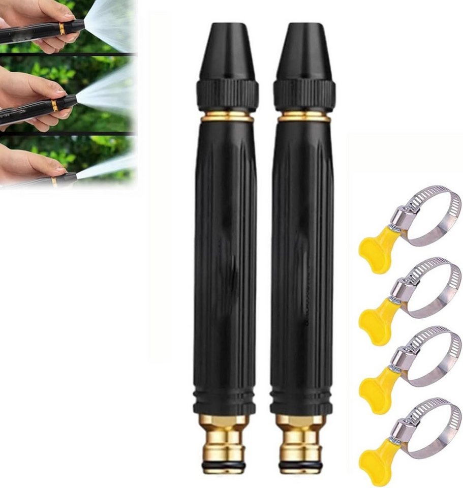 FELIXLEO Multifunktionsbrause Hochdruck Wasserpistole Set mit Mehrfach Spruehmuster 2 Stk, (1-St) Bild 2