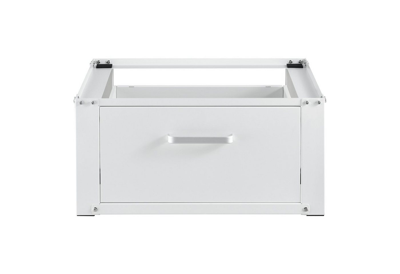 en.casa Waschmaschinenunterschrank »Comfortixx« mit Schublade 63x54x31cm Weiß Bild 2