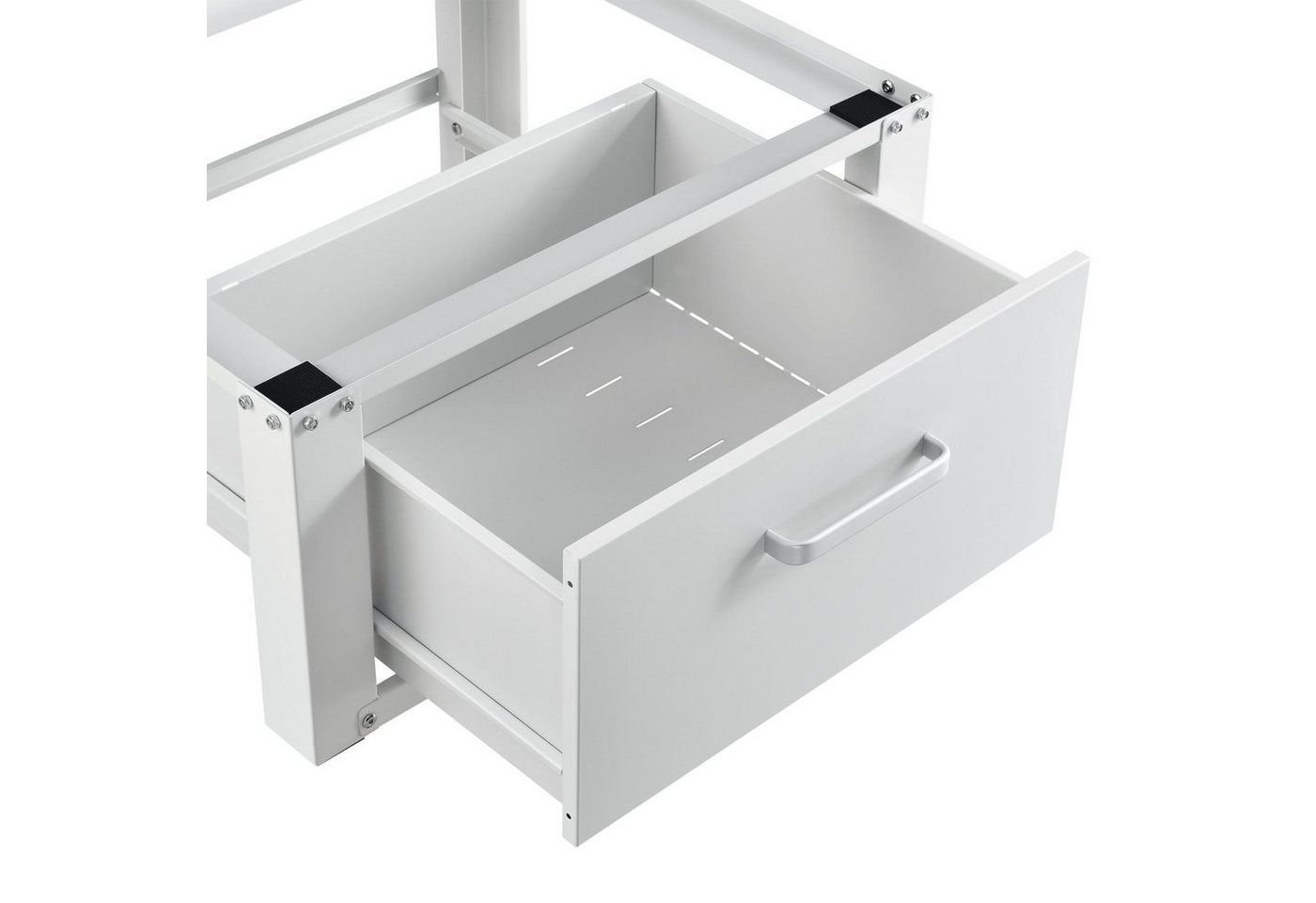 en.casa Waschmaschinenunterschrank »Comfortixx« mit Schublade 63x54x31cm Weiß Bild 4