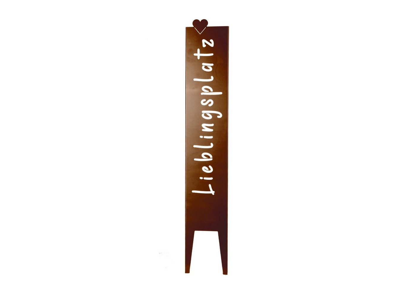 UNUS GARDEN Gartenstecker Gartenstecker groß Schild Lieblingsplatz Metallschild (1-St., ca. 115 x 19,5 cm (HxB), Rostoptik) Edelrost Gartenschild Dekospruch Deko Lieblingsplatz Bild 2