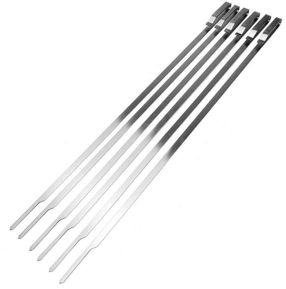Drehkorb Grillfürst Edelstahl Schaschlikset für Drehspieße - mit 6 Spießen, 60 cm Bild 2