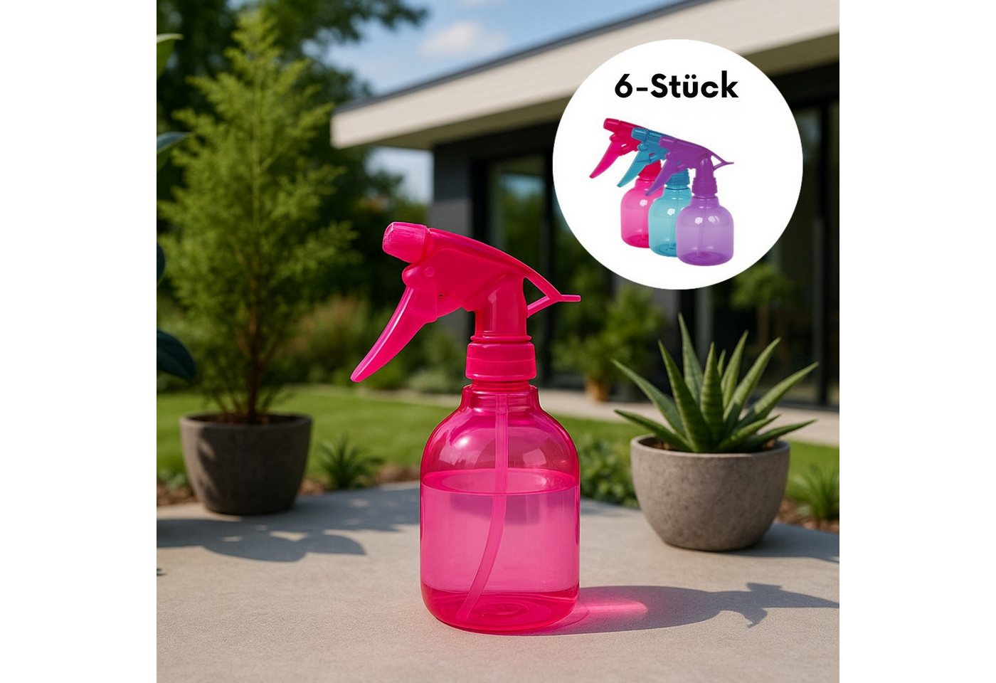 Dilara Sprühflasche Sprühflaschen klein für Pflanzen, Blumen, Friseurbedarf Sprühflaschen, (6-tlg), Ein Sprüher für alles – präzise, vielseitig, leicht in der Hand Bild 3