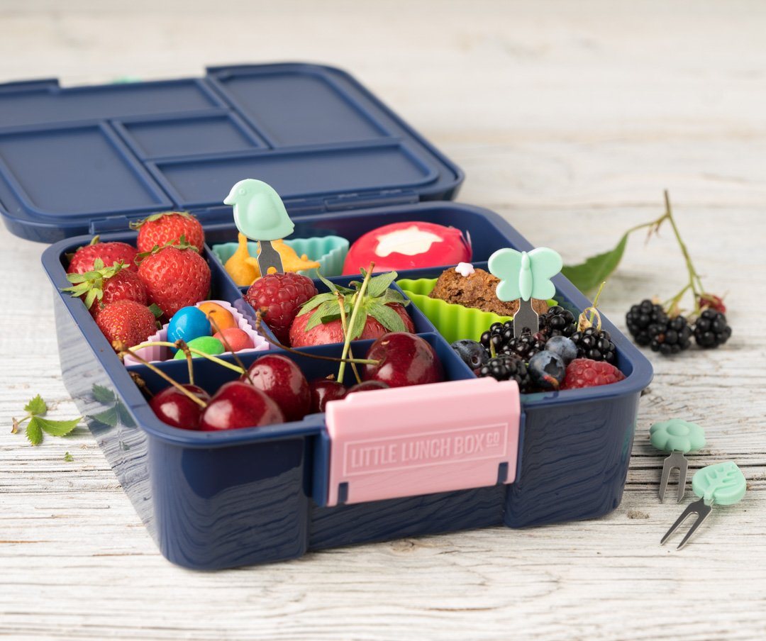 LEKKABOX Partyspieße Bento Food Picks, 4er Set (Gartenzauber) - Fingerfood Spieße Piekser, Extra klein – passen auch in die Brotdose Bild 3