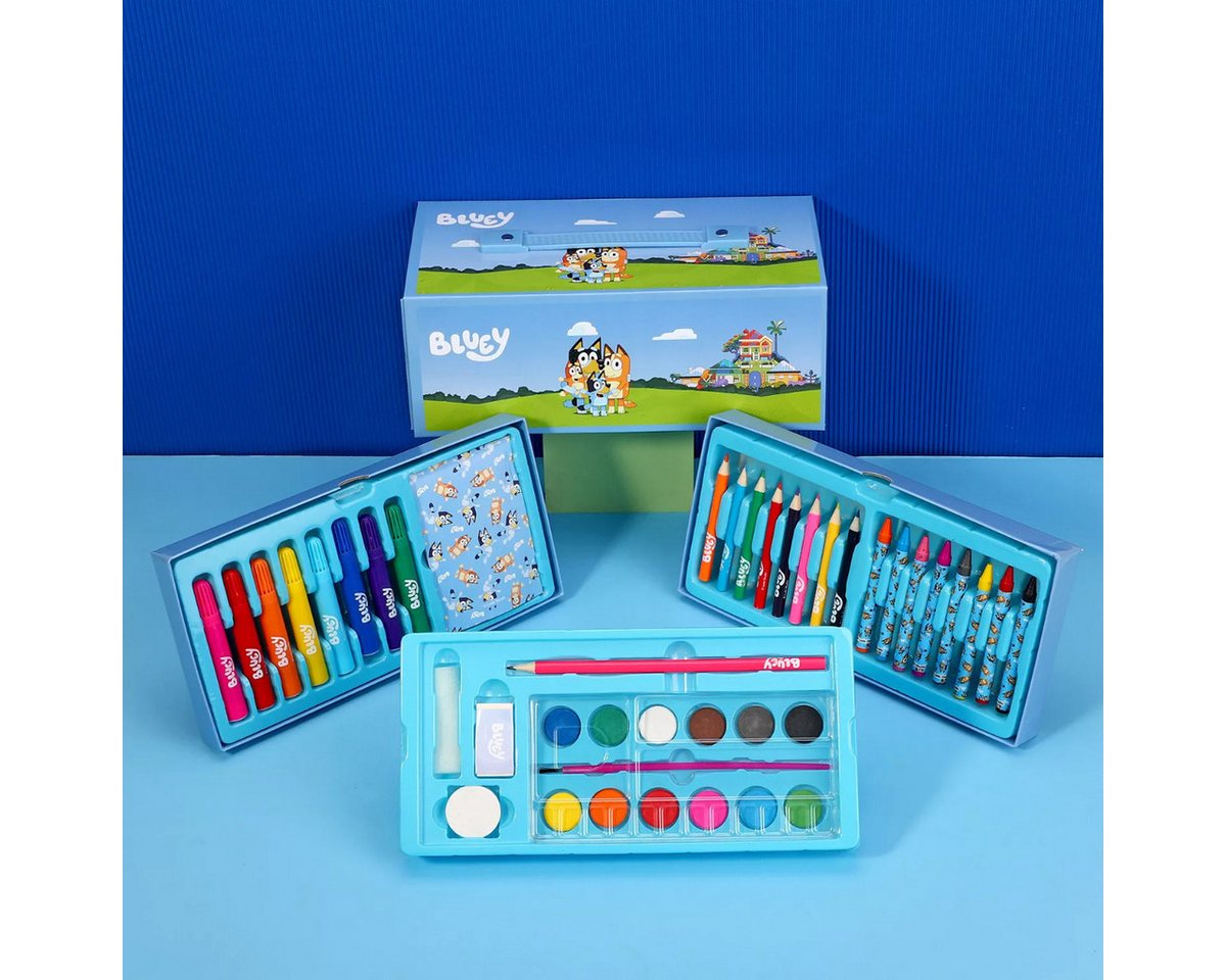 Bluey Farbkasten Schreibwaren- & Malset – Farbenfrohes Pastelfarben Set Bild 2