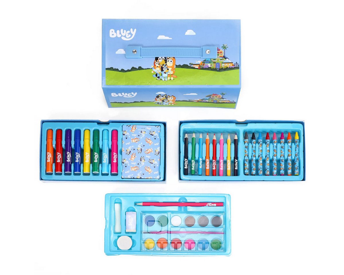 Bluey Farbkasten Schreibwaren- & Malset – Farbenfrohes Pastelfarben Set Bild 3
