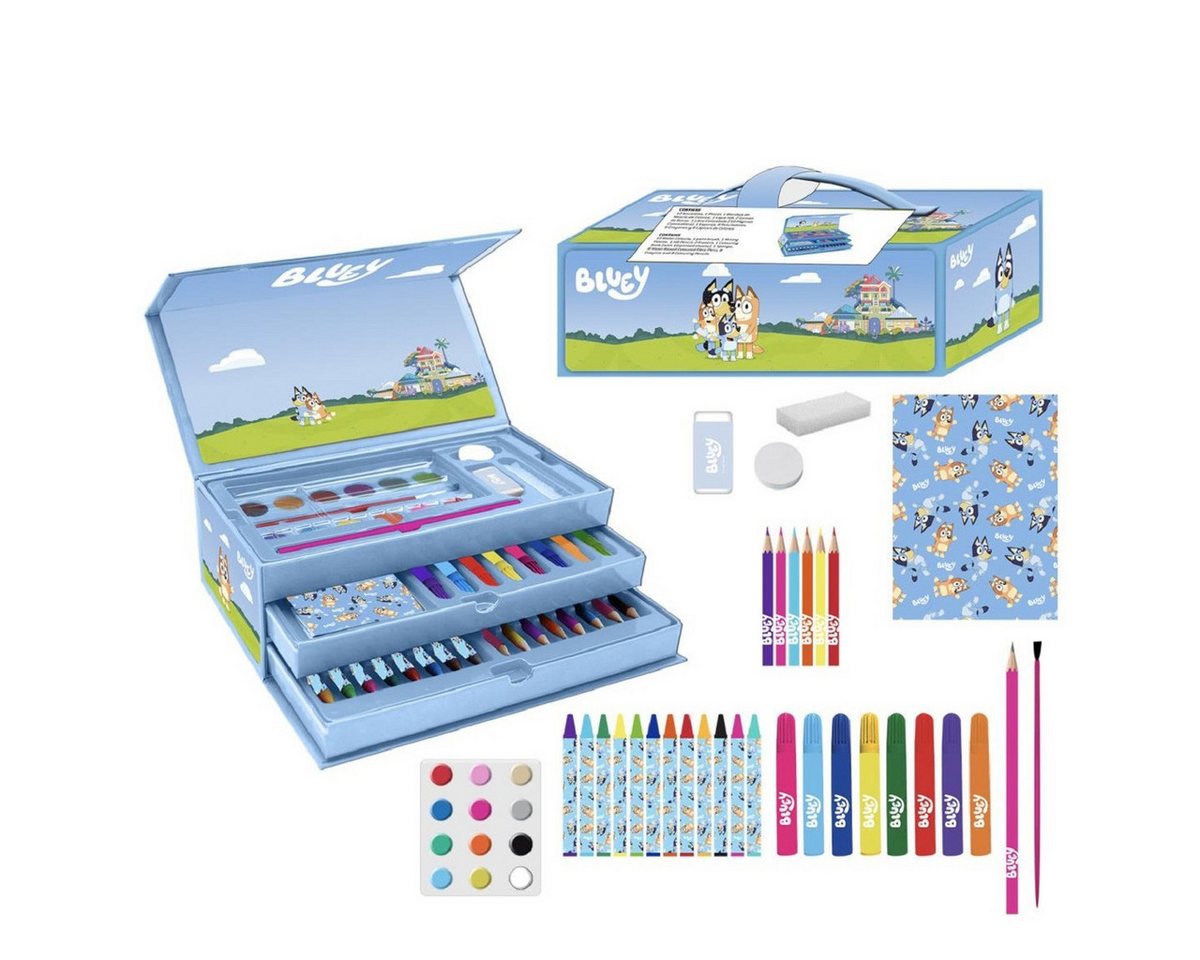 Bluey Farbkasten Schreibwaren- & Malset – Farbenfrohes Pastelfarben Set Bild 4