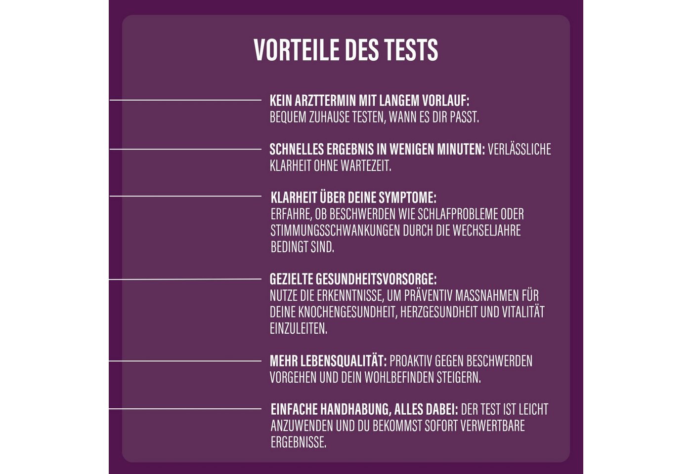 my Control® Fertilitätsset Diagnostics Selbsttest mit Sofortergebnis FSH/Menopause Test, 1-tlg. Bild 3