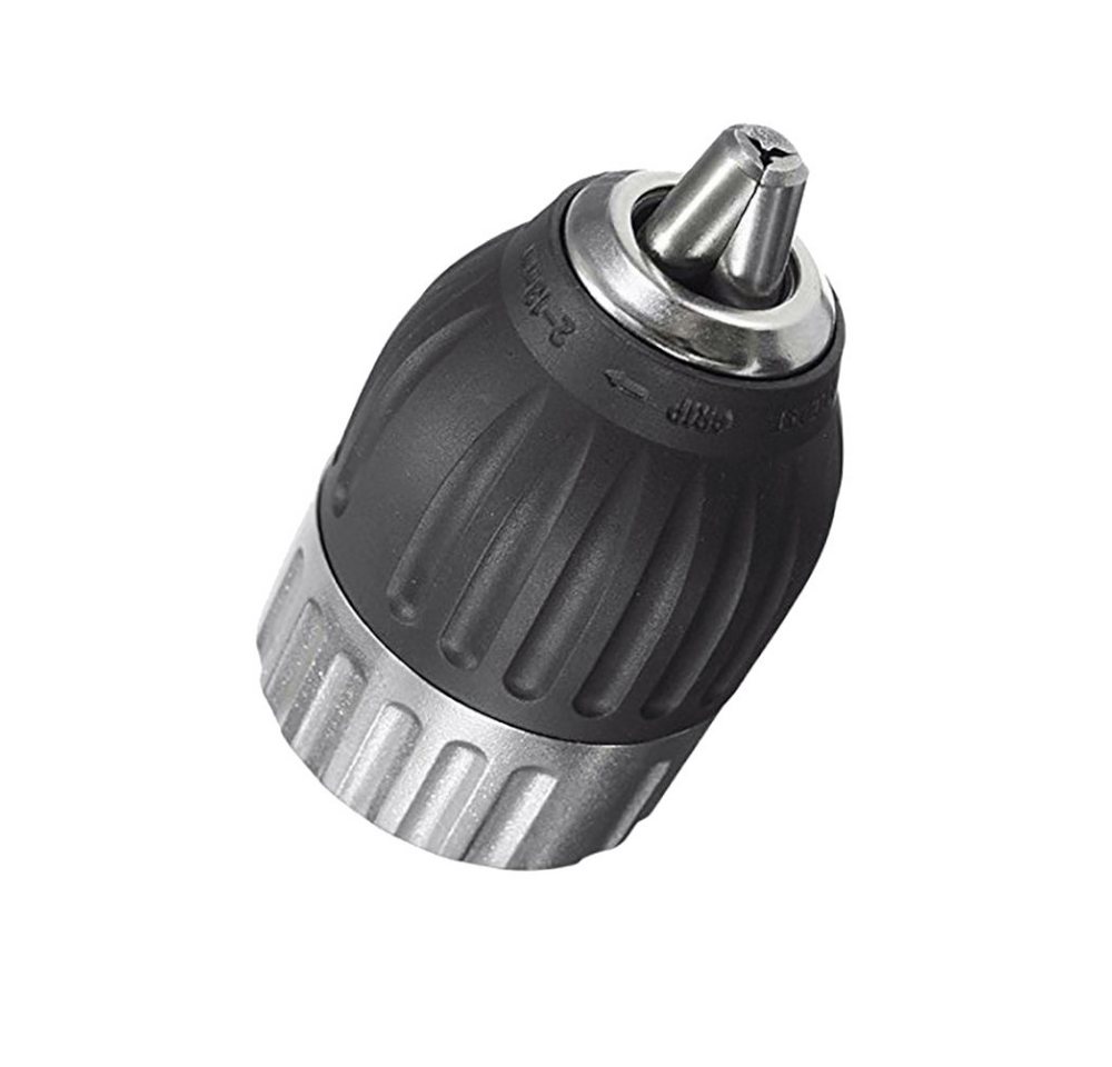 Trade-Shop Schnellspannbohrfutter passend für Bosch Panasonic Makita Metabo,Festool Hilti Hitachi Fein, Spannweite bis 13.00 mm, Werkzeugaufnahme mit Metallhülse / Gewindeanschluss: 1/2" x 20 UNF