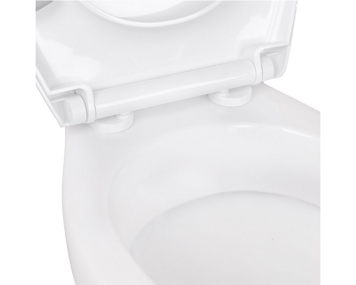 Belvit WC-Komplettset mit Geberit AP110 Aufputz-Spülkasten und Softclose WC-Sitz Weiß, Bodenstehend, Wandhängend, Stand-WC oder Dusch-WC, Ohne oder mit Bidet-Funktion