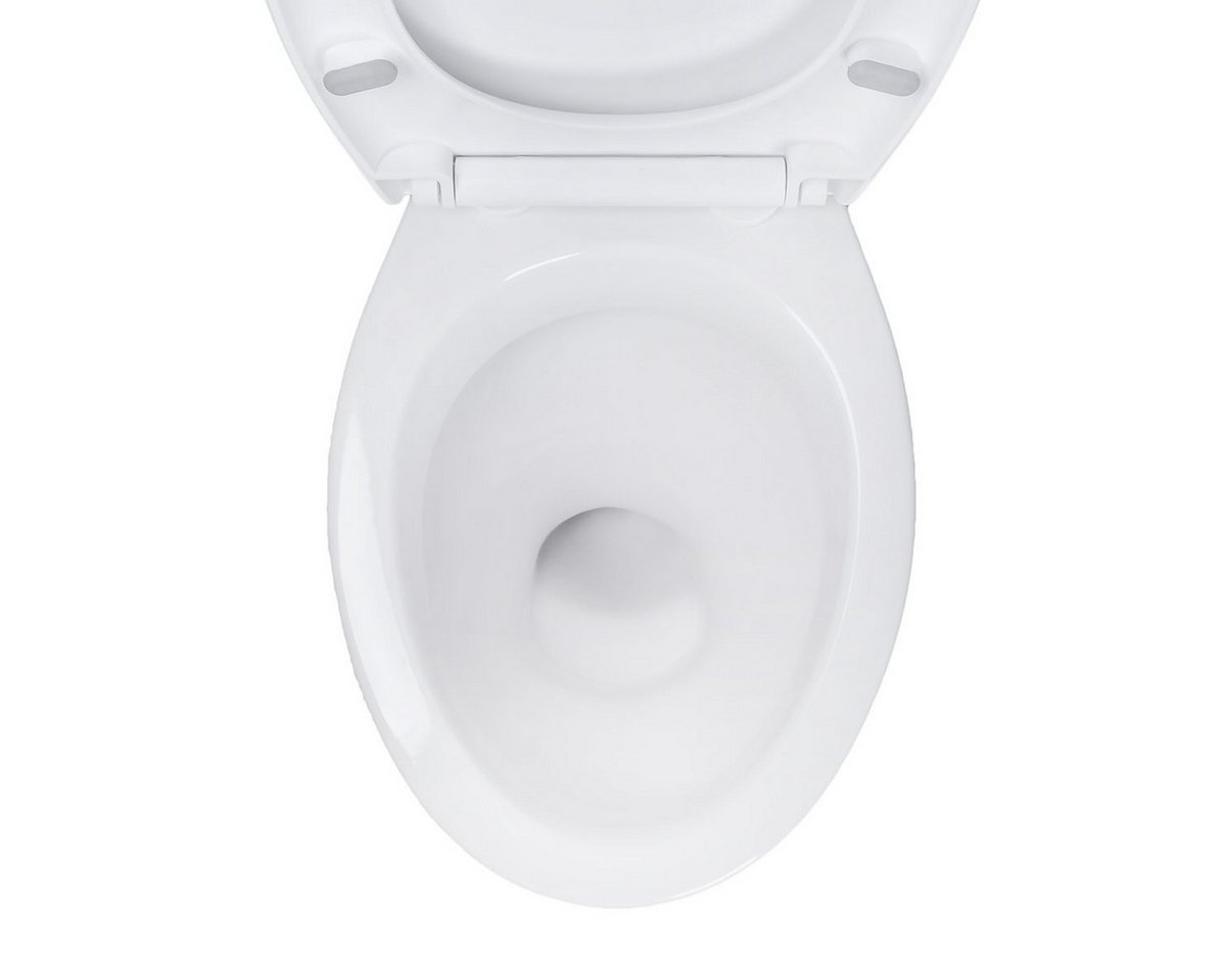 Belvit WC-Komplettset mit Geberit AP110 Aufputz-Spülkasten und Softclose WC-Sitz Weiß, Bodenstehend, Wandhängend, Stand-WC oder Dusch-WC, Ohne oder mit Bidet-Funktion Bild 2
