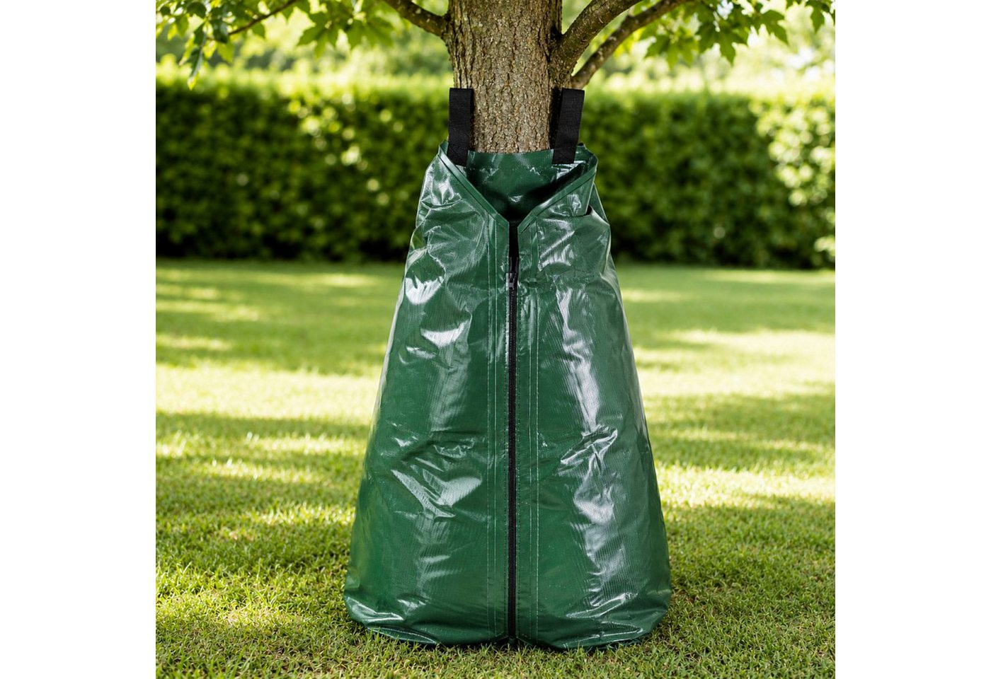 Haushalt International Bewässerungssystem Bewässerungsbeutel Bewässerungssack 75L Kunststoff, (Stück, 1-tlg., Packung), Reißverschluss, Wassersparend, Wasserabgabe, Wetterbeständig Bild 2
