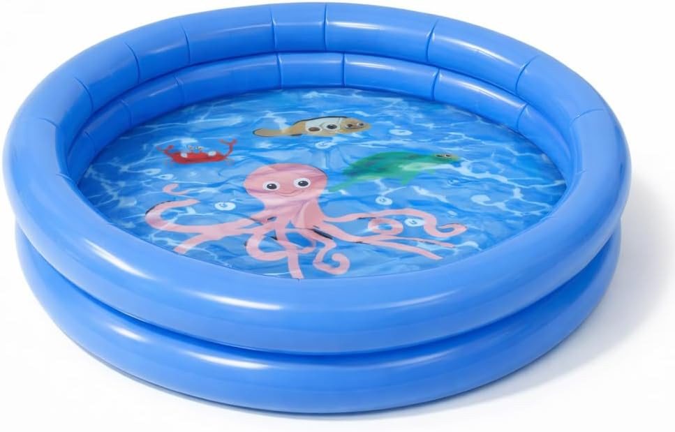 TK Gruppe Pool Aufblasbarer Pool rund – Aufstellpool Gartenpool aus PVC Bild 2