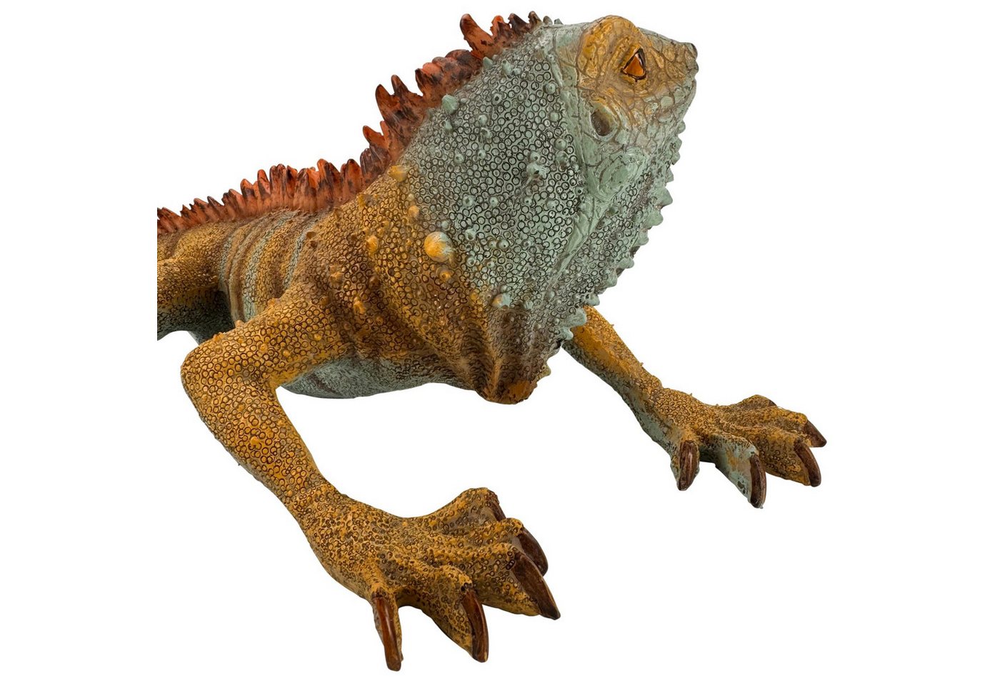 Online-Fuchs Gartenfigur EIDECHSE, ähnlich Bartagame für außen - Deko Figuren - 50 cm groß, (natürliche Farbgebung, 9522), aufwendig gestaltet, strukturierter Oberfläche, realistische Details Bild 2