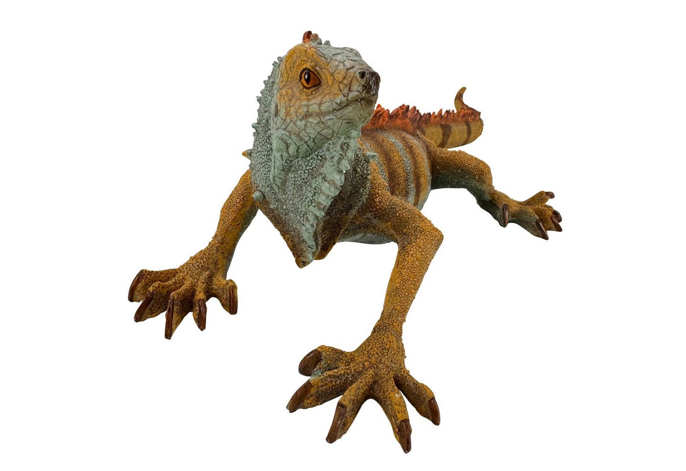 Online-Fuchs Gartenfigur EIDECHSE, ähnlich Bartagame für außen - Deko Figuren - 50 cm groß, (natürliche Farbgebung, 9522), aufwendig gestaltet, strukturierter Oberfläche, realistische Details Bild 4