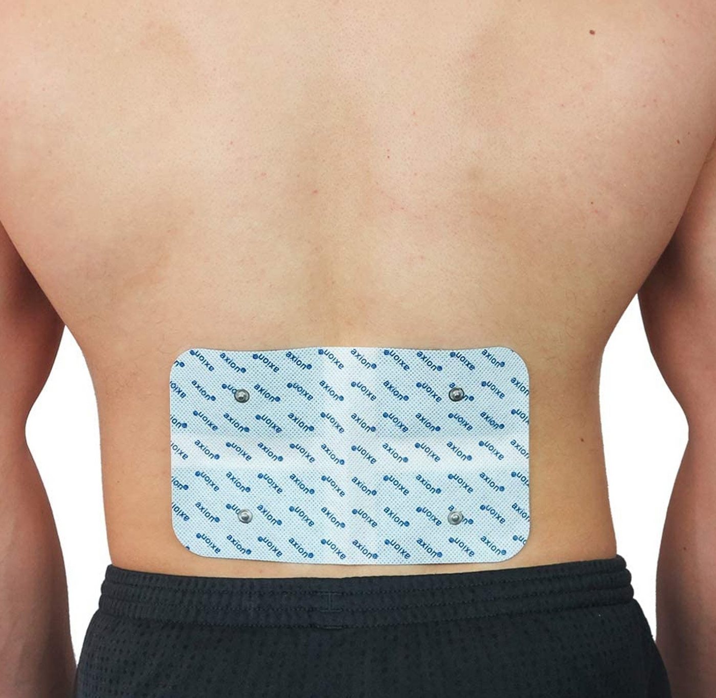 Axion Elektrodenpads passend zu Sanitas, Beurer - 20x12cm, Rückenelektrode mit 3.5mm DK, 1 St.,selbstklebende TENS EMS Elektroden für TENS EMS Geräte Bild 3