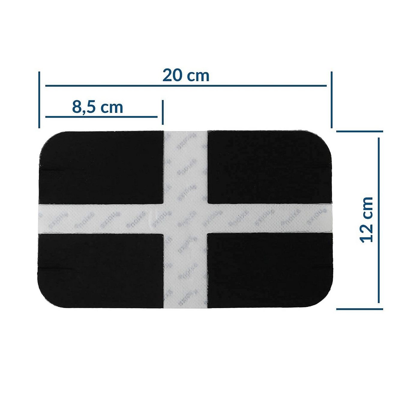Axion Elektrodenpads passend zu Sanitas, Beurer - 20x12cm, Rückenelektrode mit 3.5mm DK, 1 St.,selbstklebende TENS EMS Elektroden für TENS EMS Geräte Bild 5