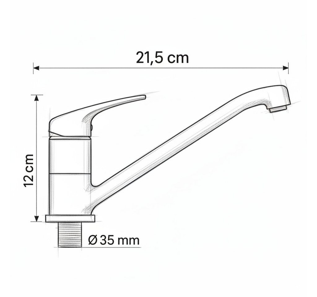 Faizee Möbel Küchenarmatur Küchenarmatur Armatur klein Spülbecken Einhebelmischer Wasserhahn Bild 2