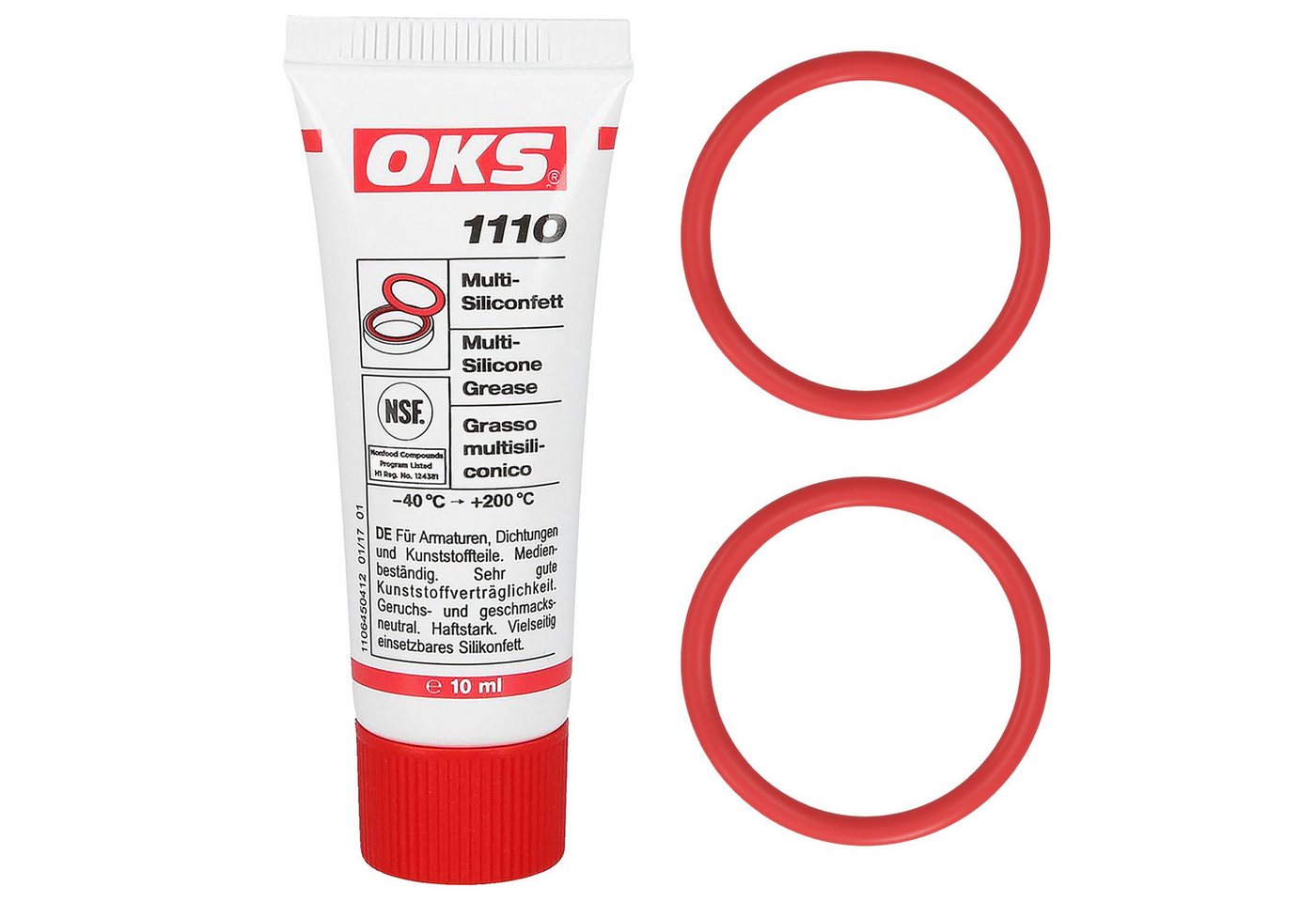 VIOKS Dichtungsring 2x O-Ring 40mmØ Ersatz für Philips Saeco 996530013522 + Silikonfett, für Brühgruppen in Kaffeevollautomaten Bild 4