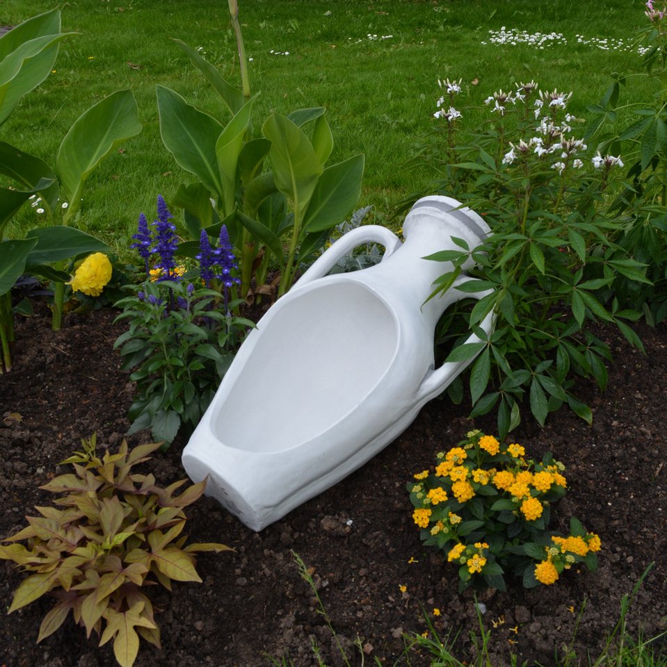 gartendekoparadies.de Pflanzkübel Amphore Blumentopf Steinguss 7 Liter 60 x 29 cm 15 kg, Frostsicher Bild 4