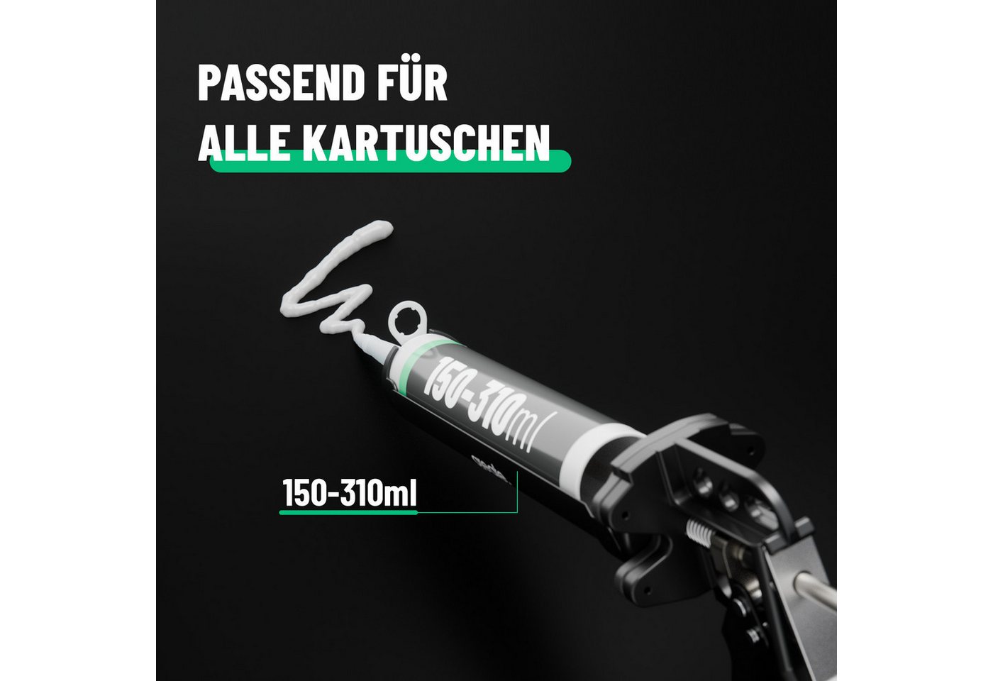 greate. Kartuschenpistole Kartuschenpresse mit Übersetzung 25:1 - Silikonspritze Silikonpistole, (1-tlg) Bild 3
