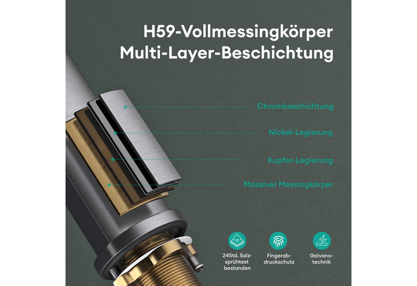 Mai & Mai Duscharmatur Armatur Wasserhahn Einhebelmischer DIN-Anschlüsse H:28.1cm WAO-1180H DIN-Anschlüsse Bild 5
