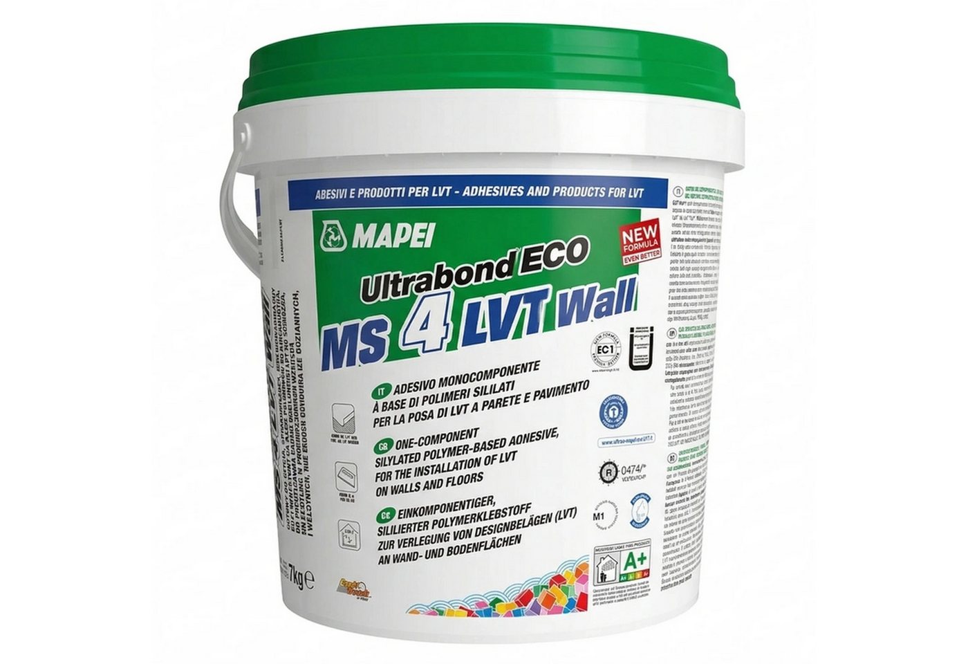 MAPEI PVC-Kleber Mapei ULTRABOND ECO MS 4LVT Hochleistung LVT Klebstoff 7kg
