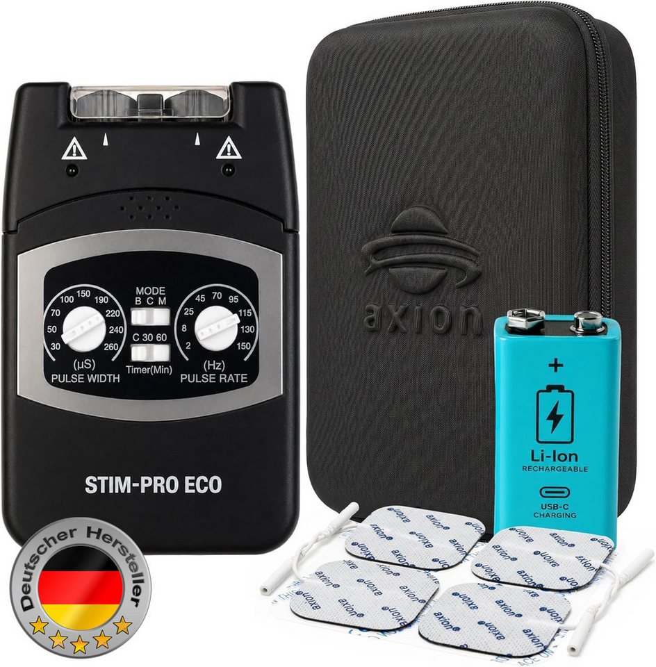 Axion TENS-Gerät STIM-PRO Eco TENS Gerät gegen Schmerzen mit 9V Li-Ion Akku, Medizinprodukt nach MDR (EU) 2017/745 Bild 5