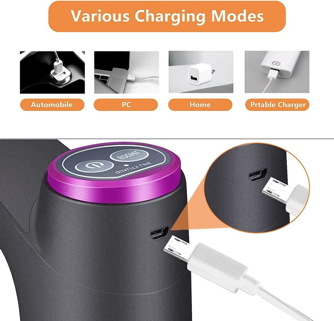 FELIXLEO Wasserpumpenzange Wasserflaschen Pumpe USB Automatische Trinkwasserpumpe, 1-tlg.