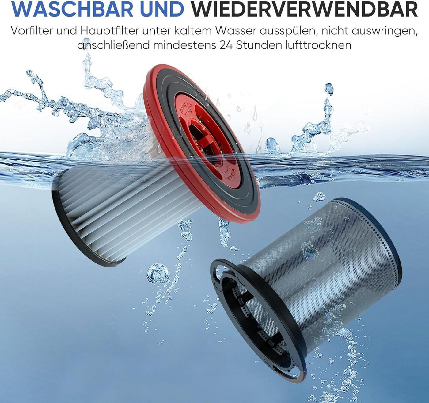 FELIXLEO Ersatzfilter 2 Ersatzfilter 12040193 für Bosch Unlimited Serie 7 Staubsauger Bild 2