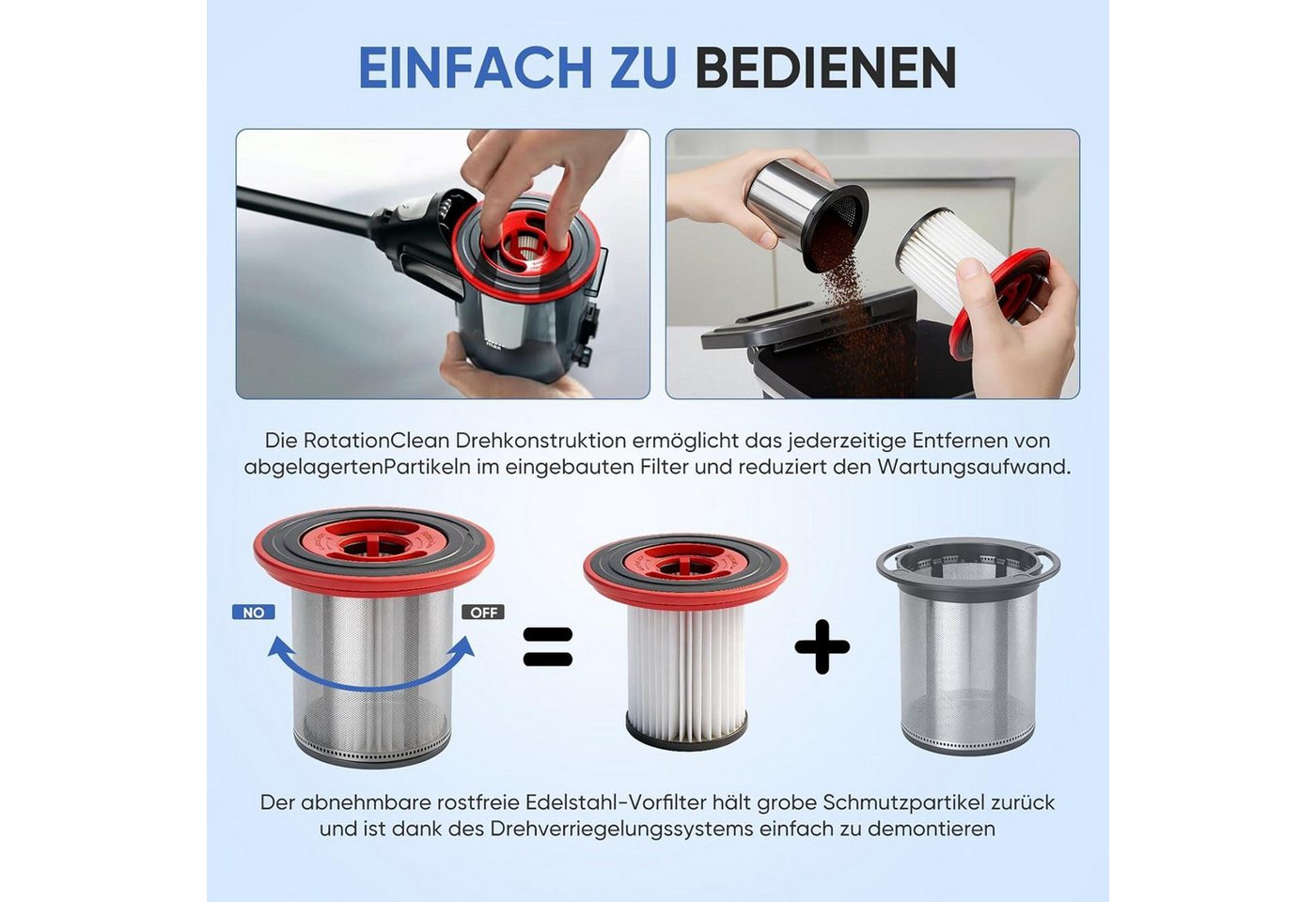 FELIXLEO Ersatzfilter 2 Ersatzfilter 12040193 für Bosch Unlimited Serie 7 Staubsauger Bild 5