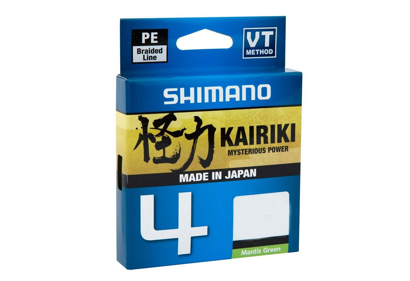 Shimano Angelschnur, 150 m Länge, Shimano KAIRIKI 4 150m Mantis Green 0,13mm/7,4kg geflochtene Angelschnur
