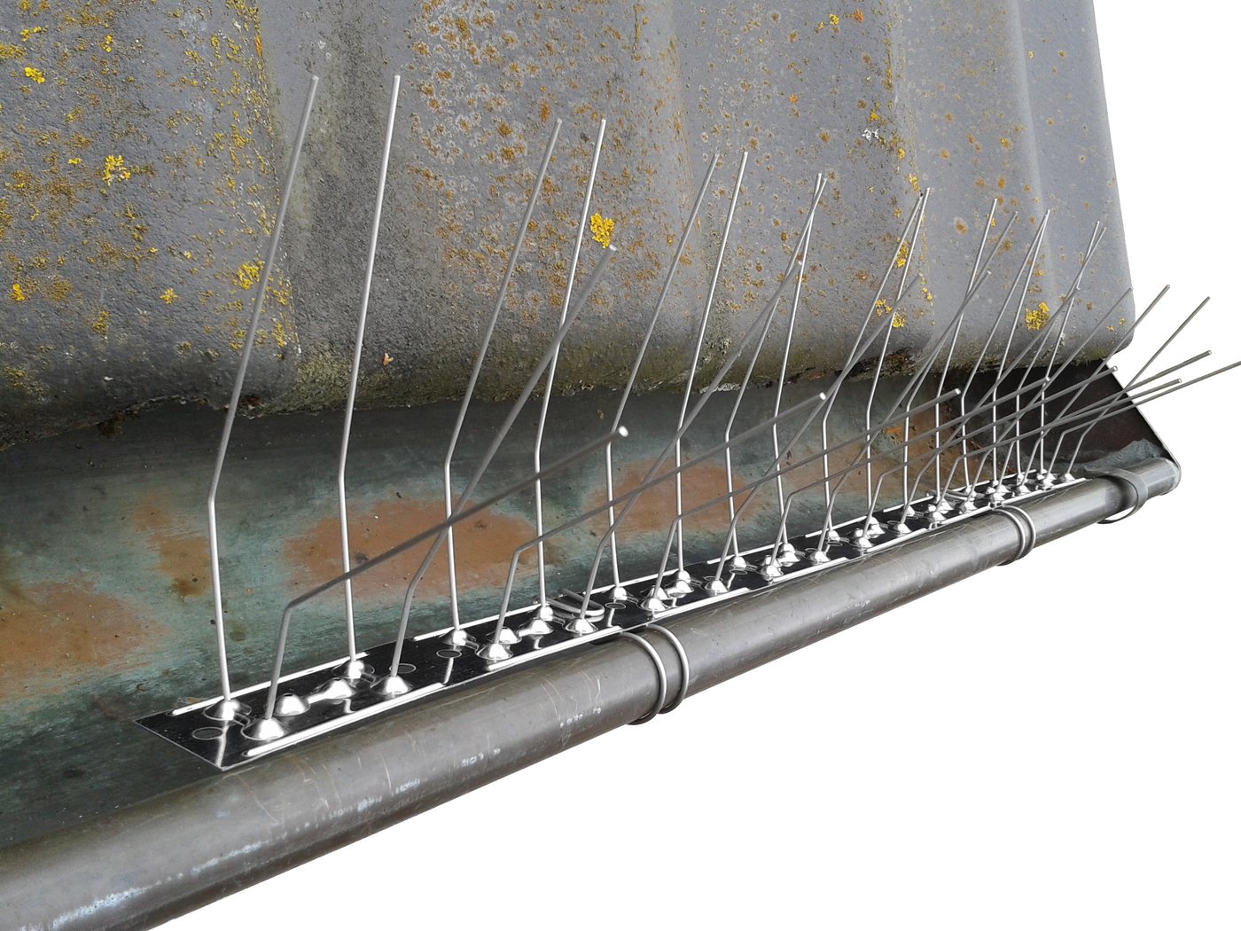 SAFA Taubenspikes Metallclips für Befestigung Taubenabwehr an der Dachrinne, 20 Clips Packung, 10-St., Für SAFA Taubenabwehrspikes, für Dachrinne Bild 4