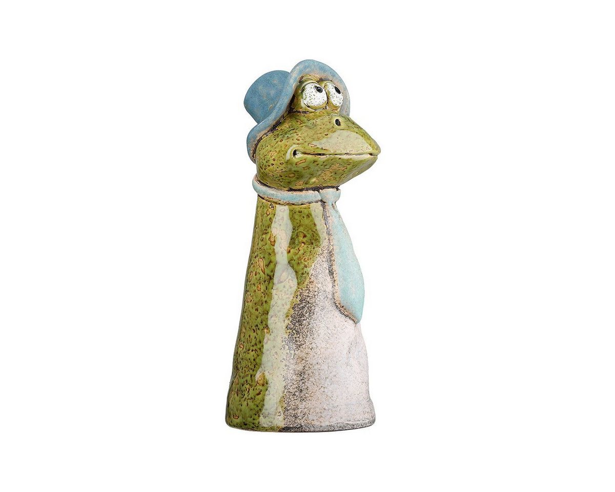 MF Gartenfigur Zaunfiguren Lilly & Max Froschpaar Keramik Grün 22 cm, (2 St) Bild 2
