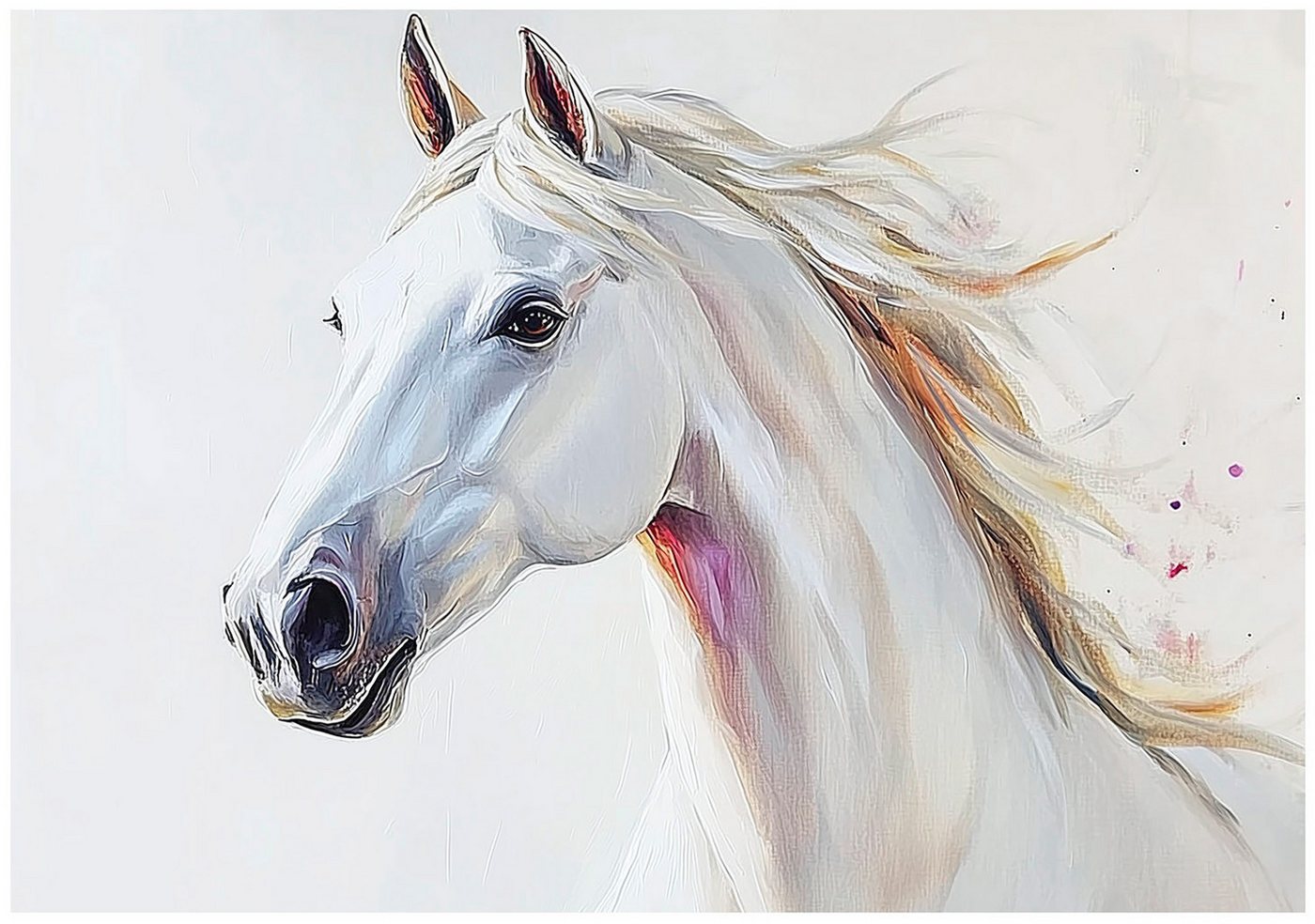 Wallarena Fototapete Pferd Tiere - Mehrfarbig - Kinder - Vlies - Schlafzimmer, glatt, (8 St), 400x280cm Bild 2