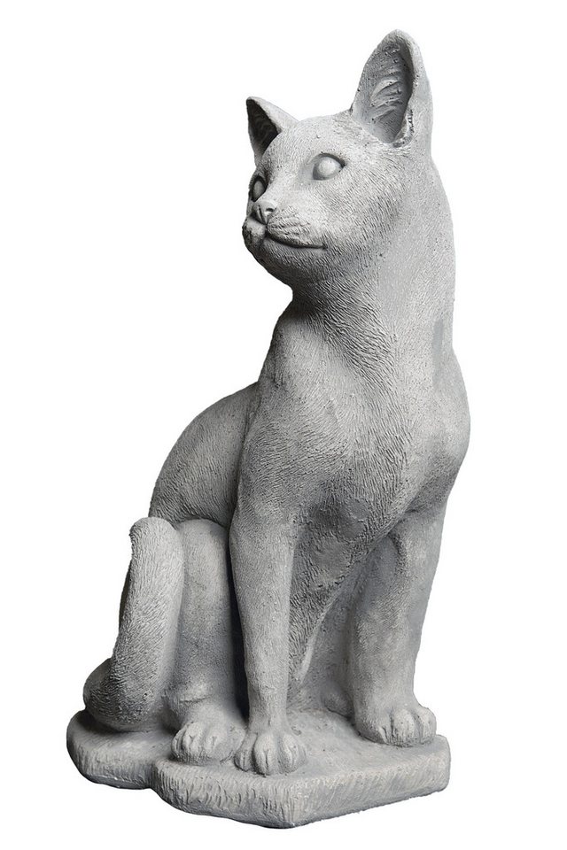 gartendekoparadies.de Gartenfigur Stehende Katze, Steinfigur, H. 40 cm, 12 kg, Frostsicher Bild 4