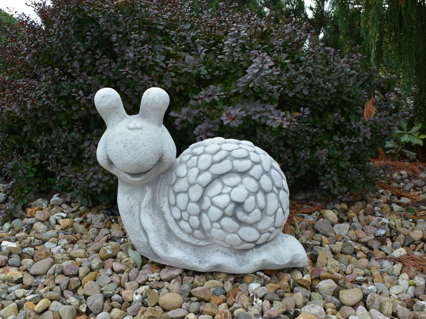 gartendekoparadies.de Gartenfigur Lustige Schnecke, H. 32 cm, 22 kg, Frostsicher Bild 3
