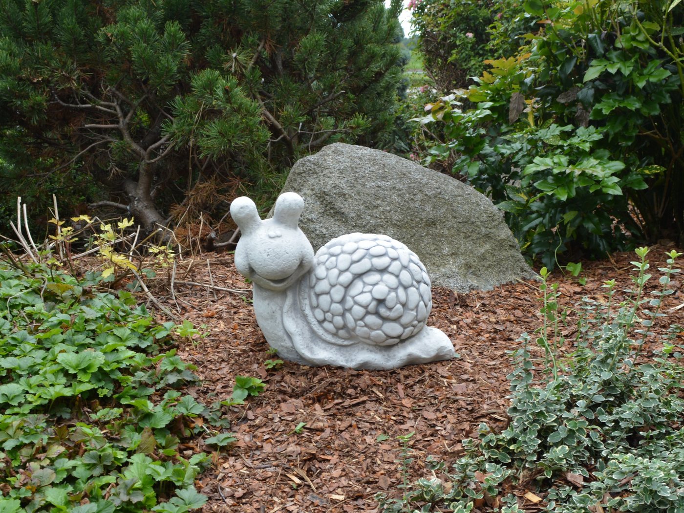 gartendekoparadies.de Gartenfigur Lustige Schnecke, H. 32 cm, 22 kg, Frostsicher Bild 5