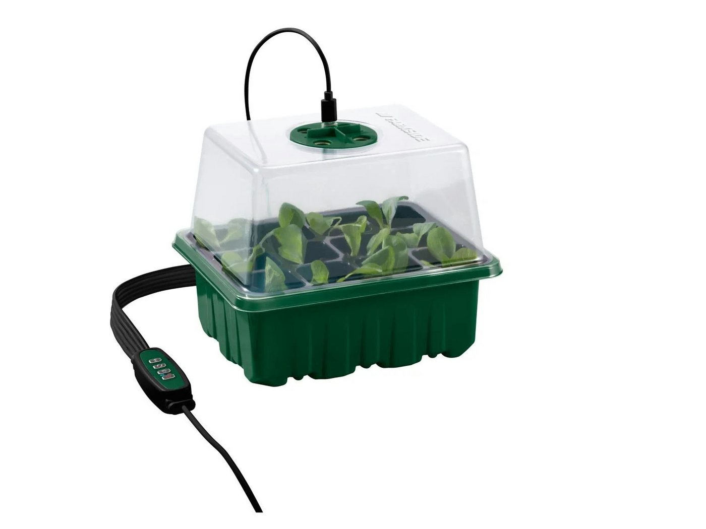 Parkside Anzuchttopf LED Anzuchtkasten Set mit Pflanzenlicht, Mini Gewächshaus (Set, 33 St., 5er-Set), LED Pflanzenlicht mit Timerfunktion Bild 2
