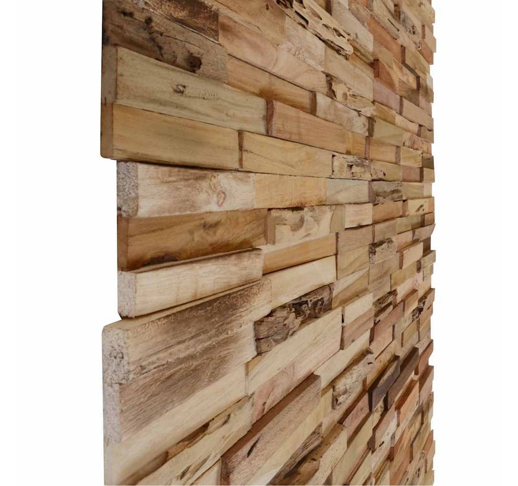 vidaXL Wandpaneel Wandplatten 10 Stk. 1,03 m² Massivholz Altholz, (10-tlg)
