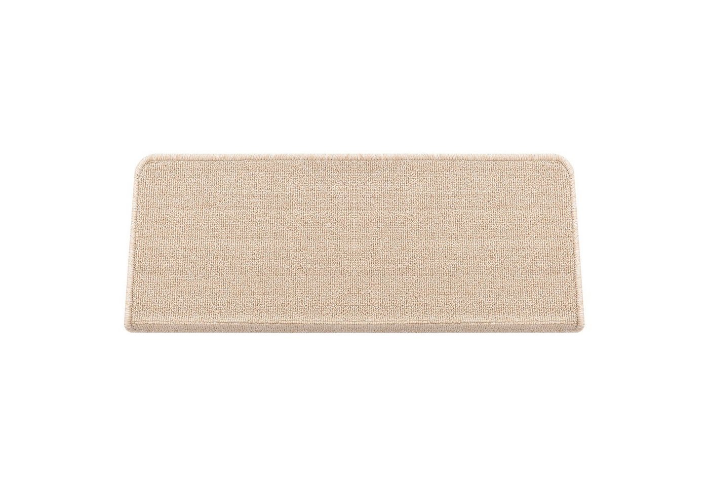 en.casa Stufenmatte, rechteckig, 15er Set Treppenmatten rechteckig 65x24cm selbstklebend Beige